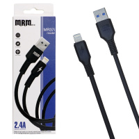 Кабель USB MRM MR37i  Lightning 1000mm (black)