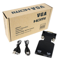 Переходник H01  VGA/HDMI с зарядкой и AUX кабелем