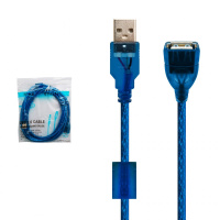 Кабель удлинитель DL21 USB2.0 M/F с фильтром 3м (blue)