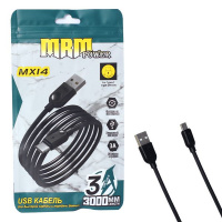 Кабель USB MRM MX14  Type-C 3000mm (Black)