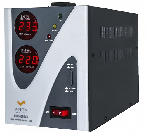 картинка Стабилизатор сетевой Vinon FDR-1500VA (цифровой) от магазина Антенны ТУТ