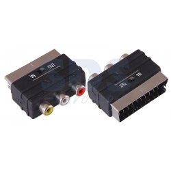 картинка Переходник SCART <--> 3 RCA In/Out  REXANT от магазина Антенны ТУТ
