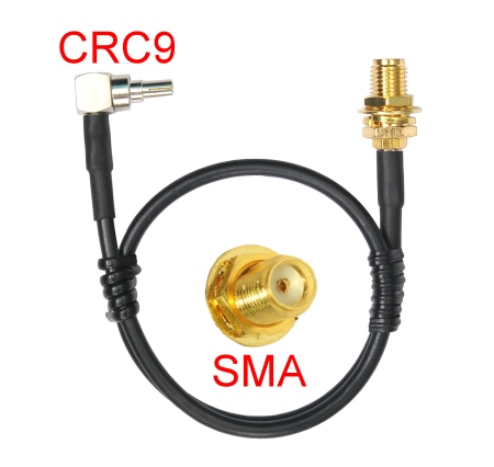 картинка Пигтейл (кабельная сборка) CRC9-SMA(female) от магазина Антенны ТУТ
