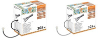 Кабель витая пара народный U/UTP Cat 5e 4х2х24AWG (305м) PVC, серый