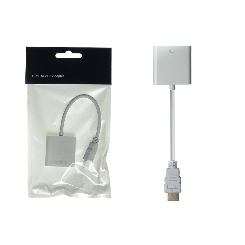 картинка Адаптер H180 HDMI to VGA (White) от магазина Антенны ТУТ