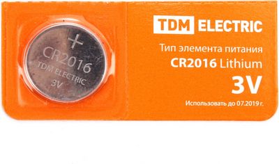 картинка Элемент питания CR2016 Lithium 3V BP-1 TDM от магазина Антенны ТУТ