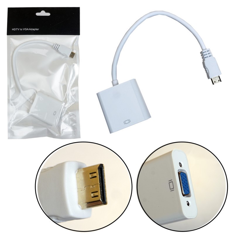 картинка Адаптер H31 Mini HDMI-M to VGA-F от магазина Антенны ТУТ