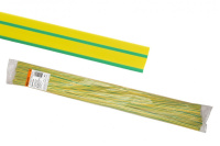 Термоусаживаемая трубка ТУТнг 2/1 желто-зеленая по 1м (200 м/упак) TDM