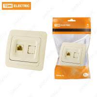 картинка Розетка компьютерная RJ-45 сл. кость "Валдай" TDM от магазина Антенны ТУТ