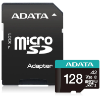 Карта памяти microSDXC UHS-I U1 A-Data Premier Pro 128 ГБ, 100 МБ/с, 10X, Class 10