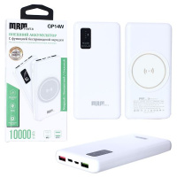 Внешний АКБ (Power bank) MRM  GP14W 10000mAh Wireless charger/PD22.5W/QC3.0/LED Display (White)