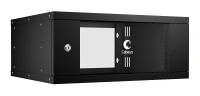 Cabeus WSC-05D-6U55/45-BK Шкаф телекоммуникационный настенный 19" 6U, серия LIGHT разборный, дверь с