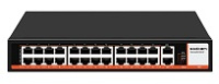 Cетевой коммутатор POE-624SL SSDCAM 2 uplink x 1Gb