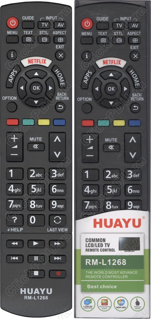 картинка для Panasonic RM-L1268с кнопкой NETFLIX для LCD TV от магазина Антенны ТУТ