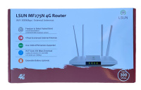 4G роутер LSUN MF275N,4G (300Mbps, 2.4GHz+SIM, (4 антенны, 1-порт)