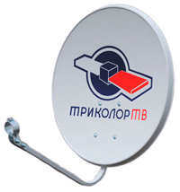 картинка Антенна Супрал 0,55 с лого Триколор офсет от магазина Антенны ТУТ