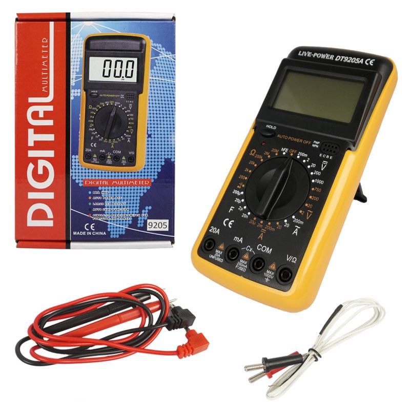 картинка Мультиметр цифровой DT-9205 от магазина Антенны ТУТ