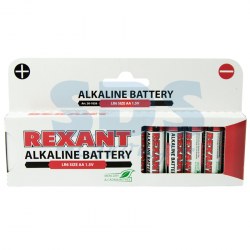 Алкалиновая батарейка AA/LR6 "REXANT" 1,5 V 2700 mAh 12шт