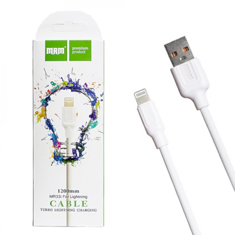 картинка Кабель USB MRM MR33i Lightning 1200mm (White) от магазина Антенны ТУТ