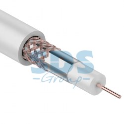 картинка Кабель RG-59U+Cu, (64%), 75 Ом, 100м. , белый REXANT от магазина Антенны ТУТ