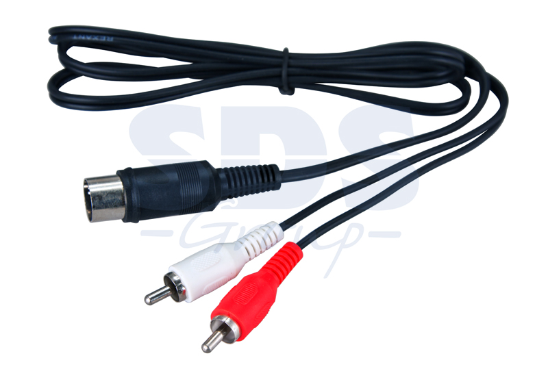 картинка Шнур  DIN 5PIN Plug - 2 RCA Plug  1.2М  REXANT от магазина Антенны ТУТ