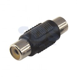 картинка ПЕРЕХОДНИК 1 гнездо RCA - 1 гнездо RCA (монокль) REXANT от магазина Антенны ТУТ
