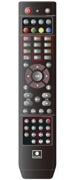 картинка Пульт ДУ ресивер НТВ ПЛЮС Opentech-1740V от магазина Антенны ТУТ