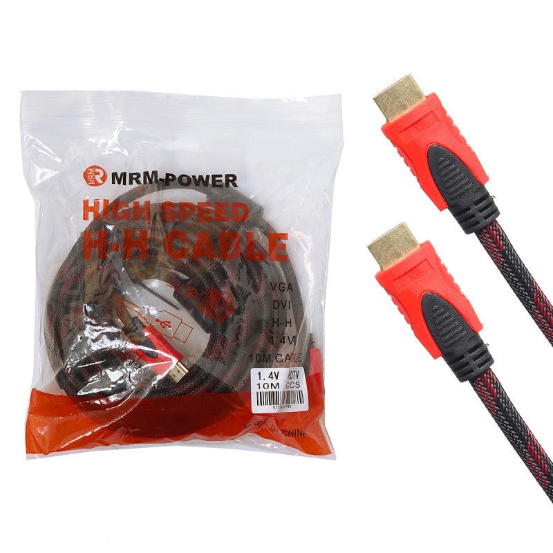 картинка Кабель HDMI-HDMI M/M CCS 10м (в оплетке) от магазина Антенны ТУТ