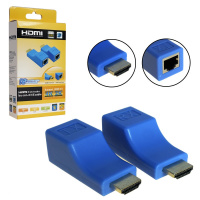 Удлинитель HDMI H201 (Extender) по витой паре (RJ45) 30м (black)