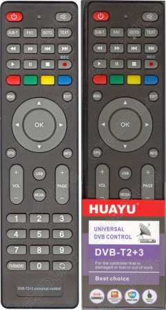 Huayu для приставок DVB-T2+3 !ver. 2021 пульт для приставок DVB-T2+3 ! корпус пульта как MTC  DN300 