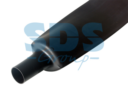 Термоусадочная трубка REXANT 100,0/50,0 мм, черная, упаковка 10 шт. по 1 м